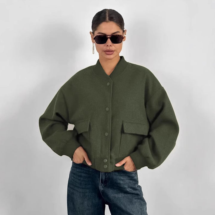 Damens oversized blazerjacka med voluminösa ärmar och praktiska fickor Mirla-Eva Jonsson