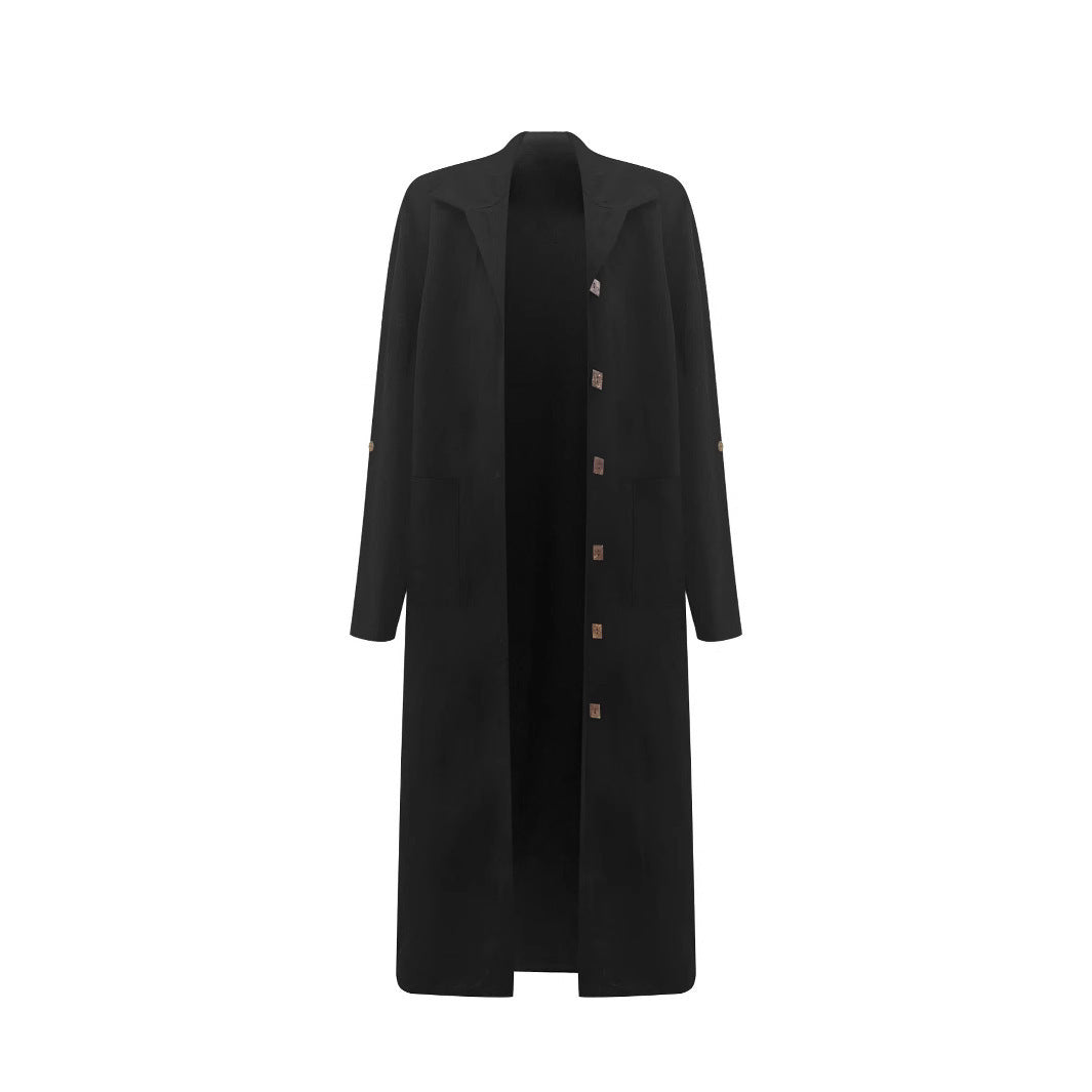 Damens oversized långblazer med funktionella fickdetaljer Mirla-Eva Jonsson