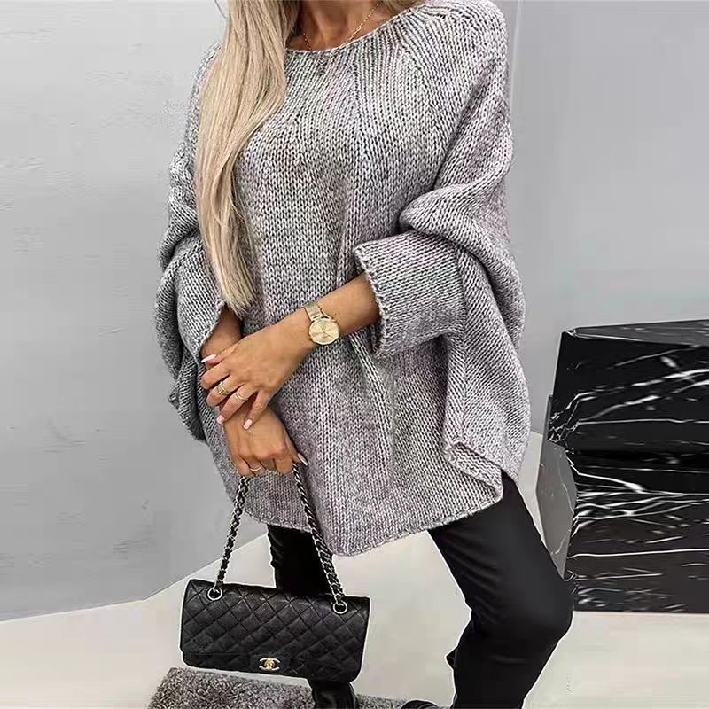 Damens oversized stickad tröja med vida ärmar Eva Jonsson-Eva Jonsson