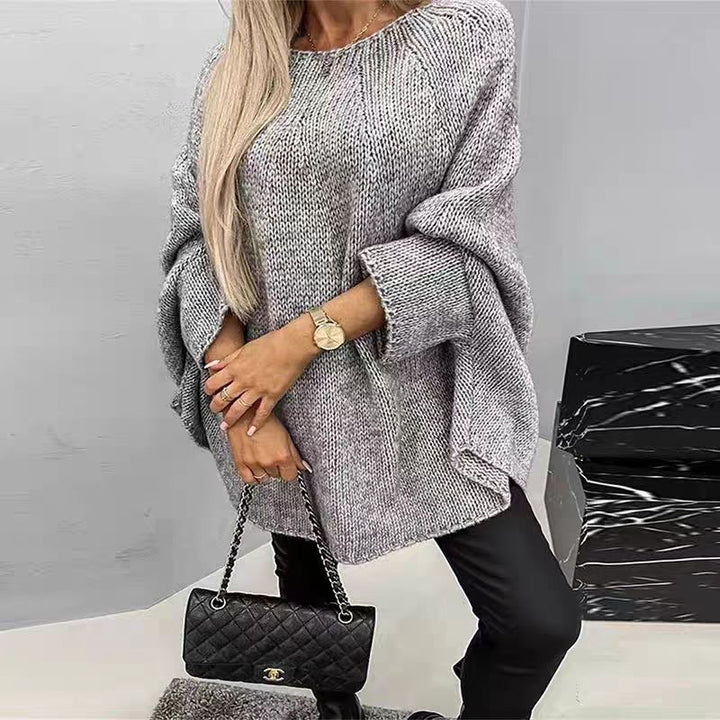 Damens oversized stickad tröja med vida ärmar Eva Jonsson-Eva Jonsson