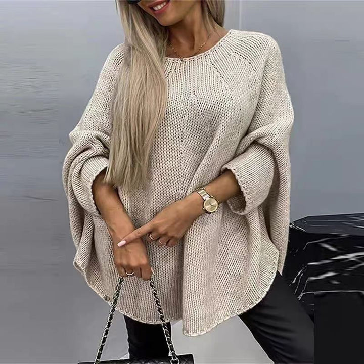 Damens oversized stickad tröja med vida ärmar Eva Jonsson-Eva Jonsson
