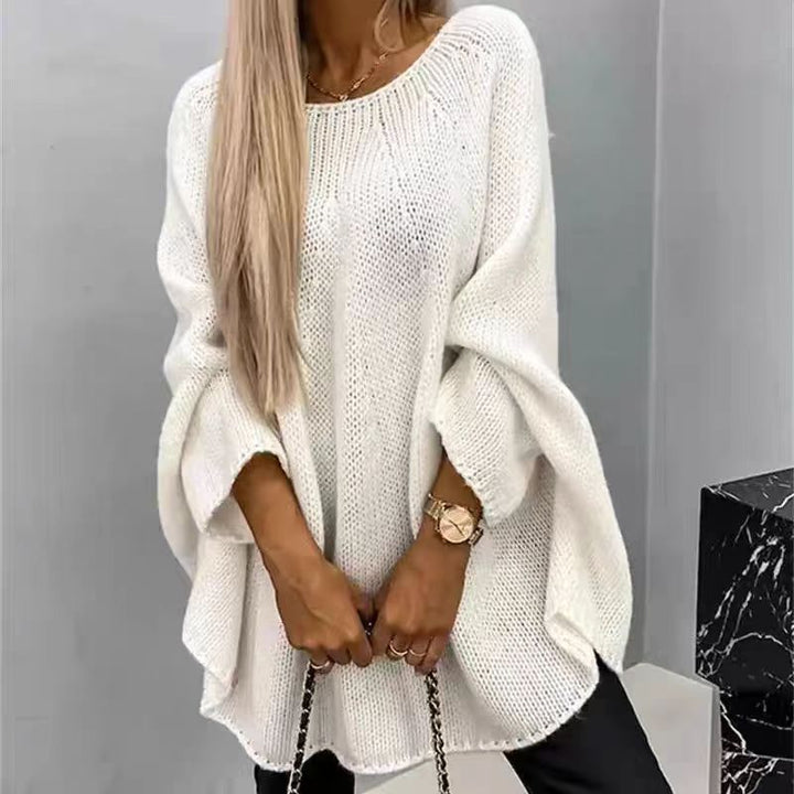 Damens oversized stickad tröja med vida ärmar Eva Jonsson-Eva Jonsson