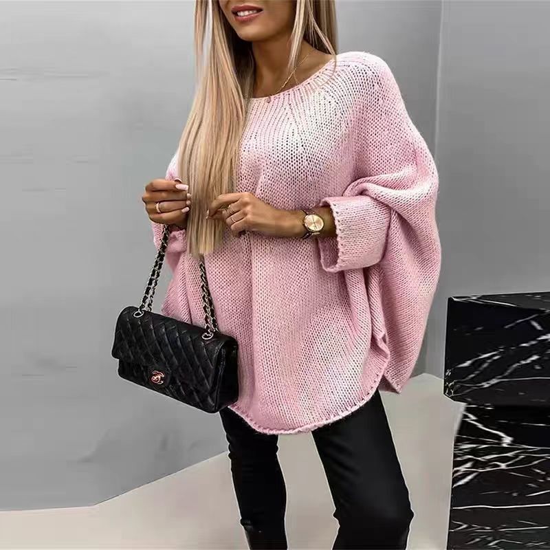 Damens oversized stickad tröja med vida ärmar Eva Jonsson-Eva Jonsson