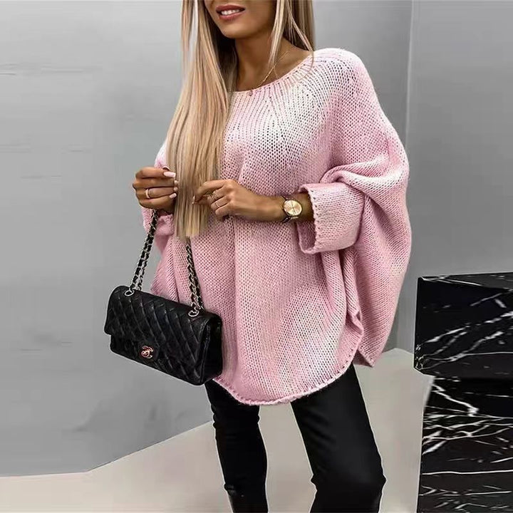 Damens oversized stickad tröja med vida ärmar Eva Jonsson-Eva Jonsson