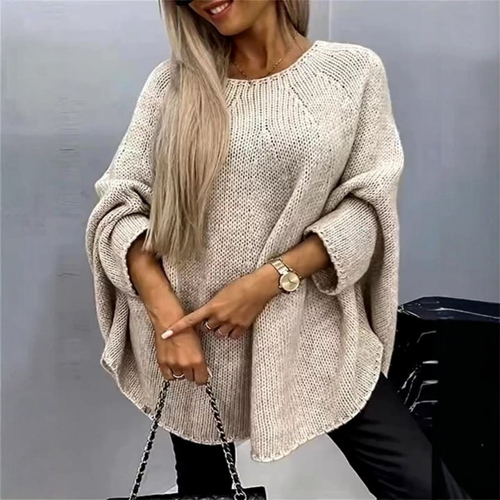 Damens oversized stickad tröja med vida ärmar Eva Jonsson-Eva Jonsson
