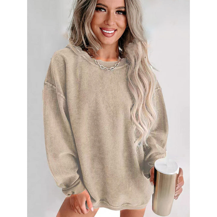 Damens oversized sweatshirt med strukturerad design och avslappnad passform Mirla-Eva Jonsson