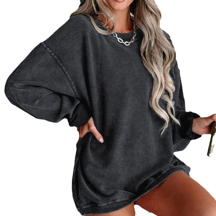 Damens oversized sweatshirt med strukturerad design och avslappnad passform Mirla-Eva Jonsson