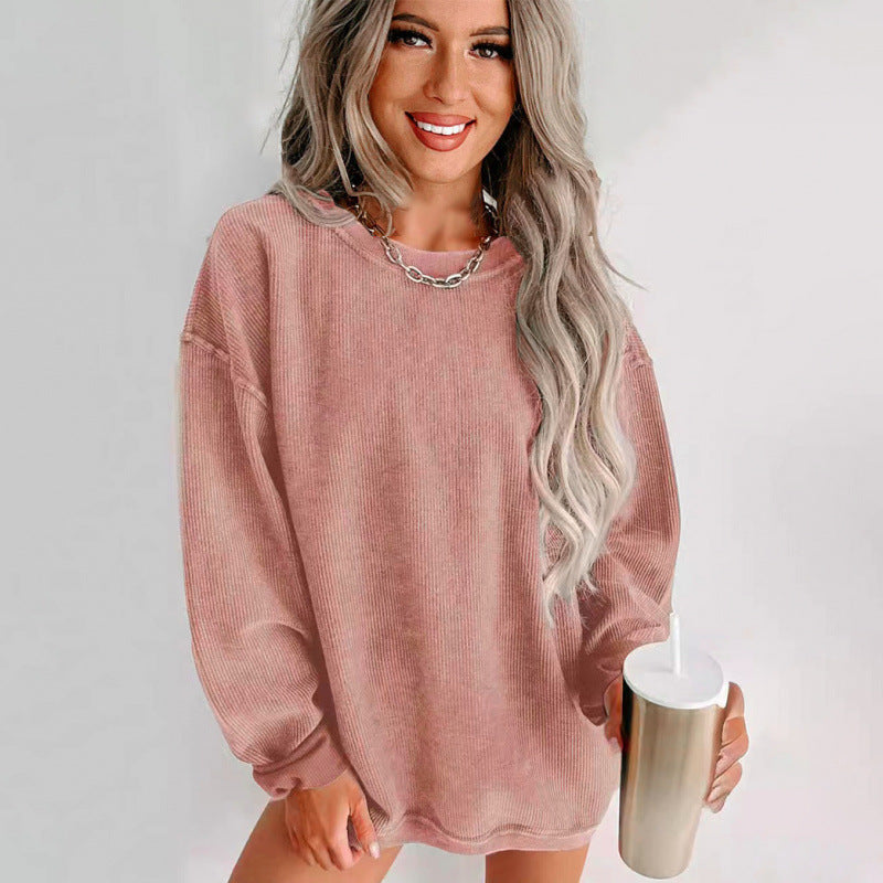 Damens oversized sweatshirt med strukturerad design och avslappnad passform Mirla-Eva Jonsson