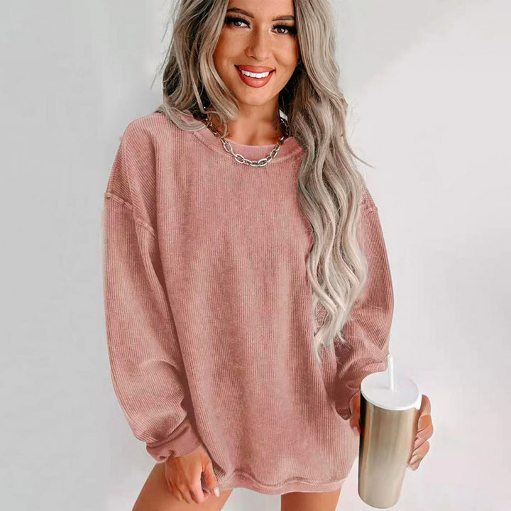 Damens oversized sweatshirt med strukturerad design och avslappnad passform Mirla-Eva Jonsson