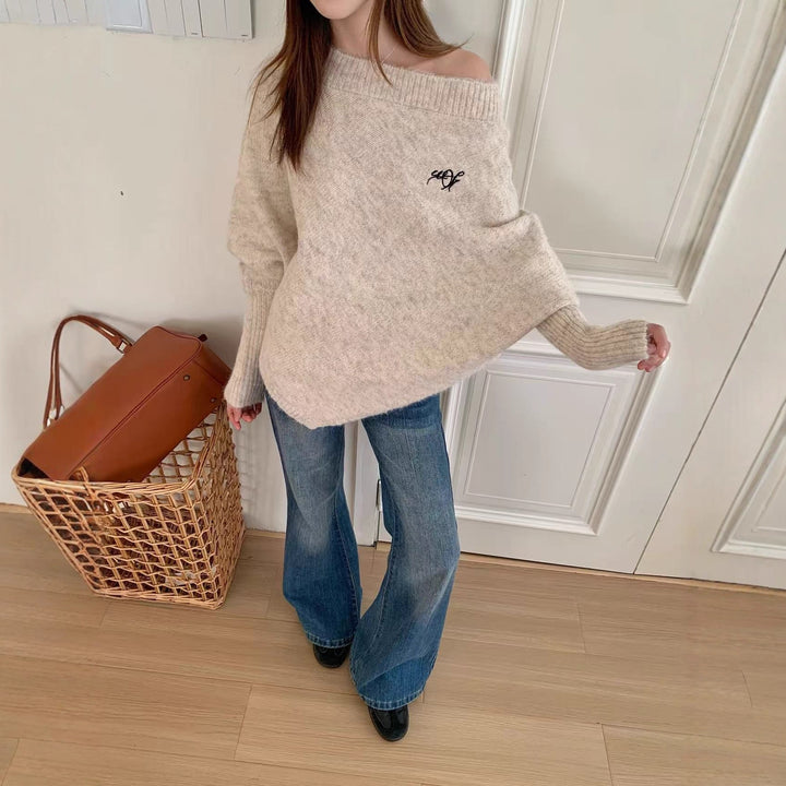 Damens oversized tröja i mjuk mohair-blandning med vid passform Mirla-Eva Jonsson