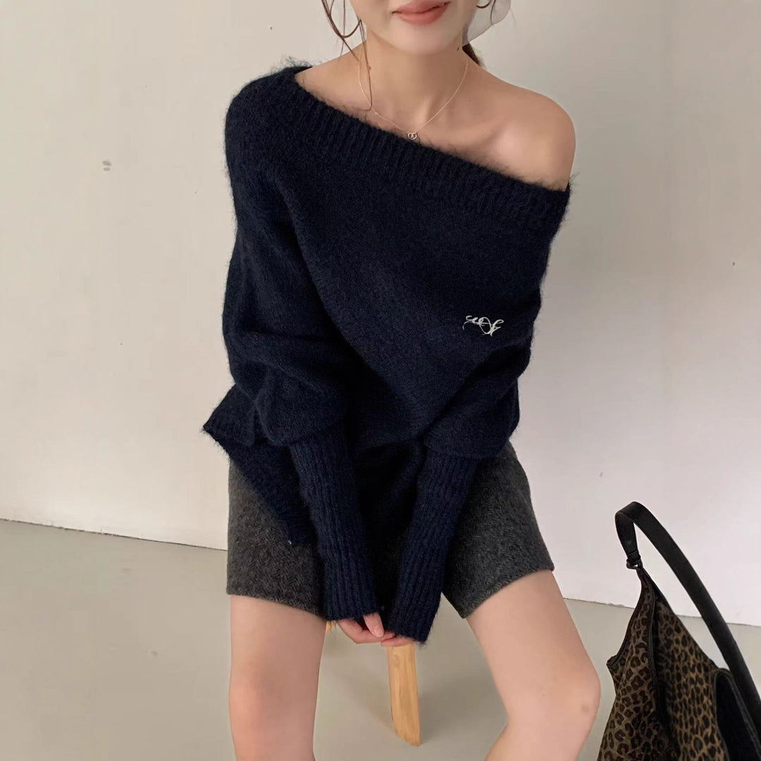 Damens oversized tröja i mjuk mohair-blandning med vid passform Mirla-Eva Jonsson
