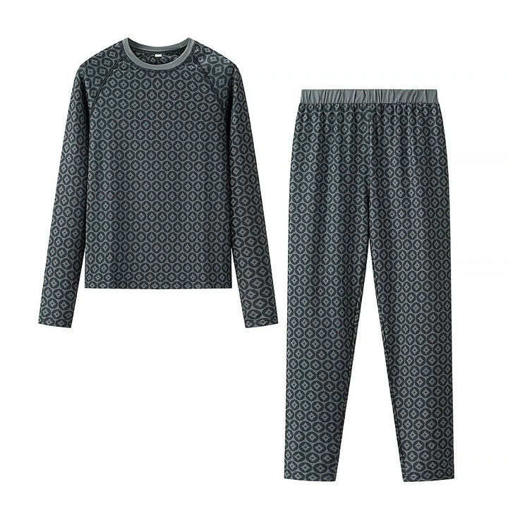 Damens pyjamaset i mjuk jersey med modernt mönster Mirla-Eva Jonsson
