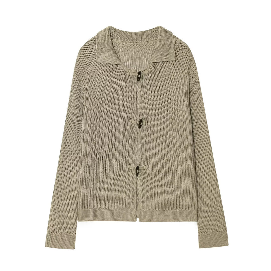 Damens stickad cardigan jacka Mirla-Eva Jonsson