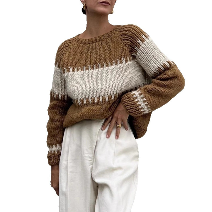 Damens stickad oversized pullover Mirla-Eva Jonsson
