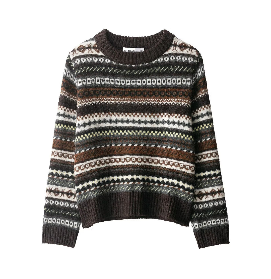 Damens stiliga norsk pullover Mirla-Eva Jonsson