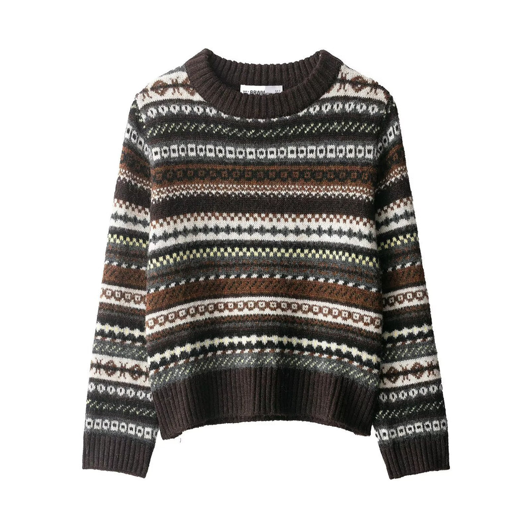 Damens stiliga norsk pullover Mirla-Eva Jonsson