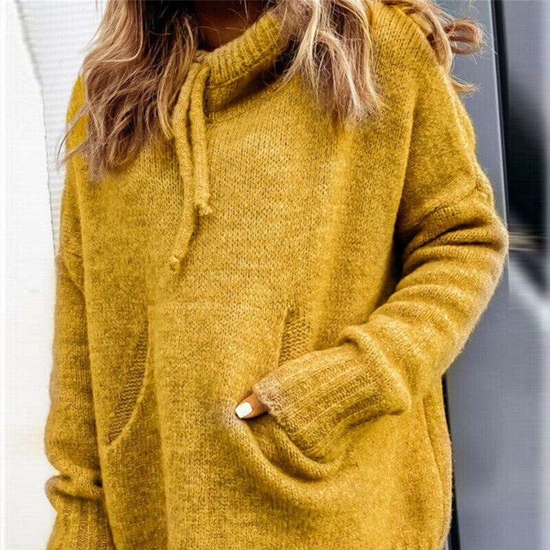 Damens sweatshirt med huva och känguruficka Mirla-Eva Jonsson