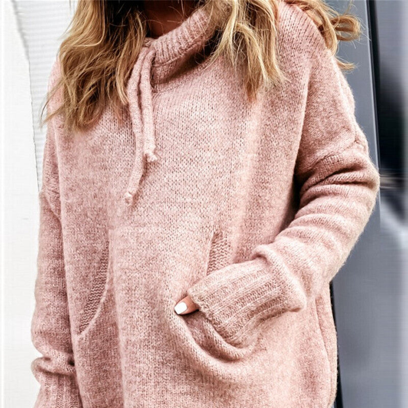 Damens sweatshirt med huva och känguruficka Mirla-Eva Jonsson