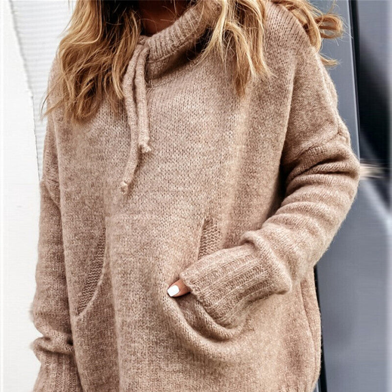 Damens sweatshirt med huva och känguruficka Mirla-Eva Jonsson