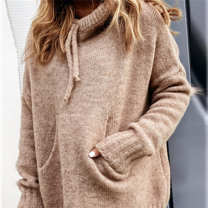 Damens sweatshirt med huva och känguruficka Mirla-Eva Jonsson