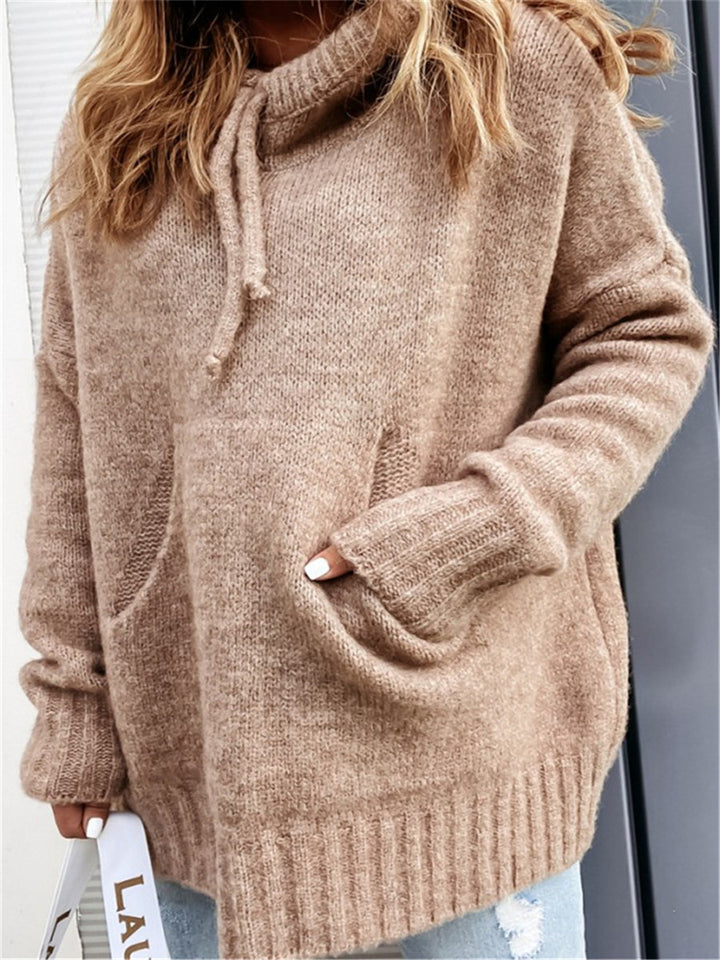 Damens sweatshirt med huva och känguruficka Mirla-Eva Jonsson