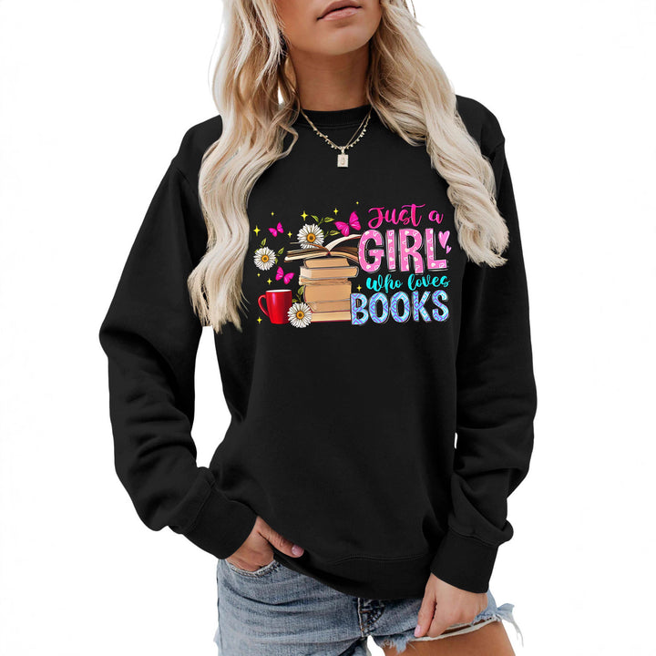 Damens sweatshirt med iögonfallande bokmotiv och avslappnad passform Mirla-Eva Jonsson