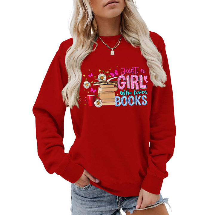 Damens sweatshirt med iögonfallande bokmotiv och avslappnad passform Mirla-Eva Jonsson