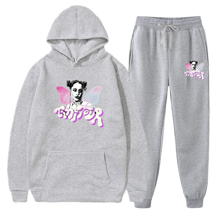Damens sweatshirt och joggingbyxor set med kreativ grafisk design Mirla-Eva Jonsson