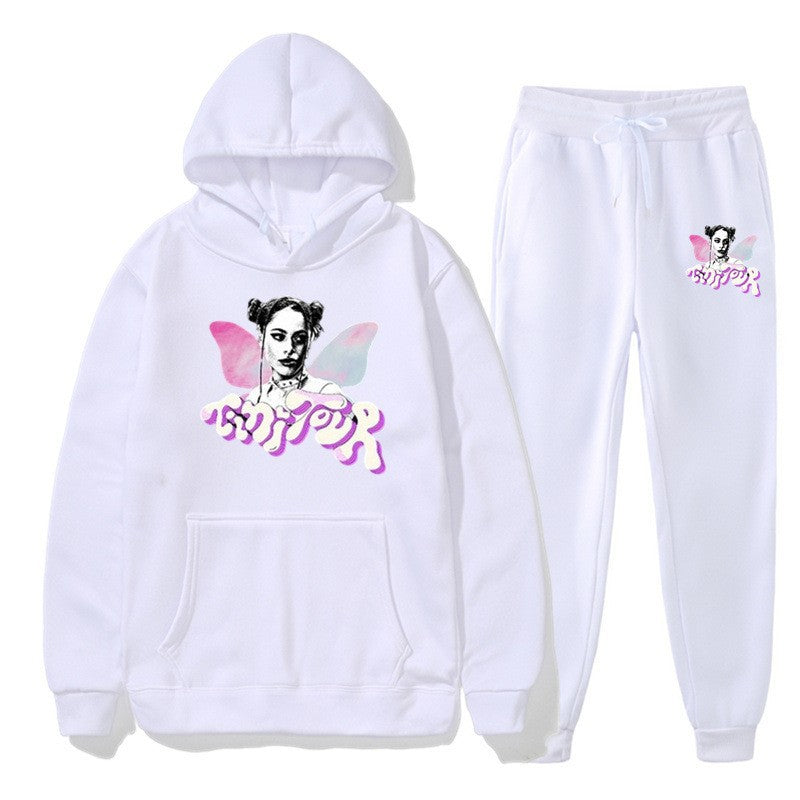 Damens sweatshirt och joggingbyxor set med kreativ grafisk design Mirla-Eva Jonsson