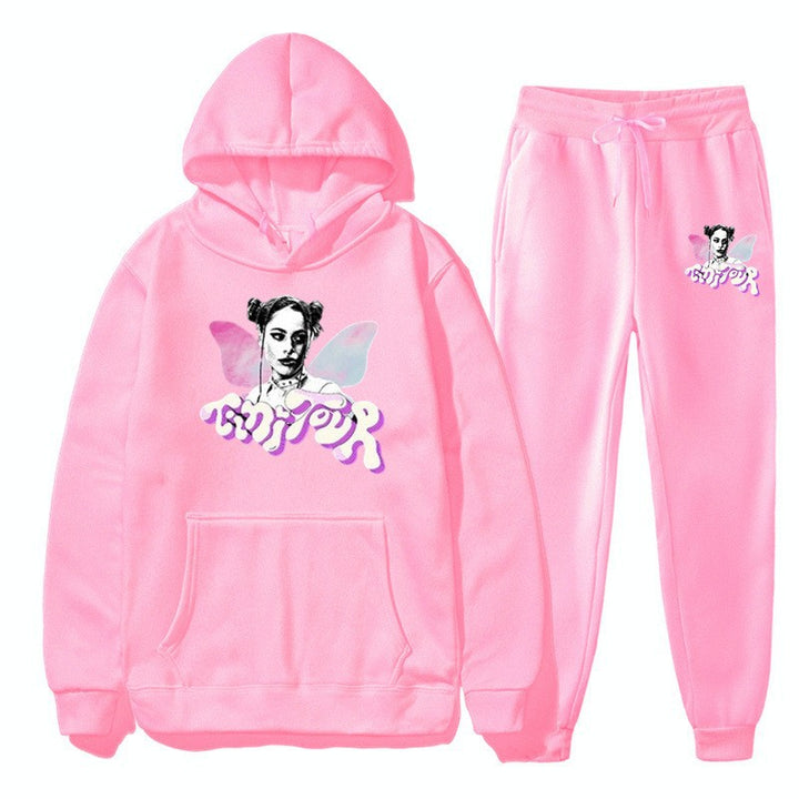 Damens sweatshirt och joggingbyxor set med kreativ grafisk design Mirla-Eva Jonsson