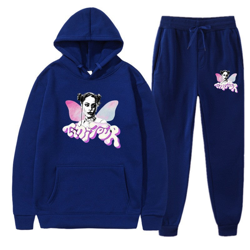 Damens sweatshirt och joggingbyxor set med kreativ grafisk design Mirla-Eva Jonsson