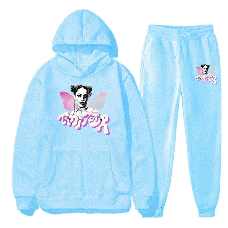 Damens sweatshirt och joggingbyxor set med kreativ grafisk design Mirla-Eva Jonsson