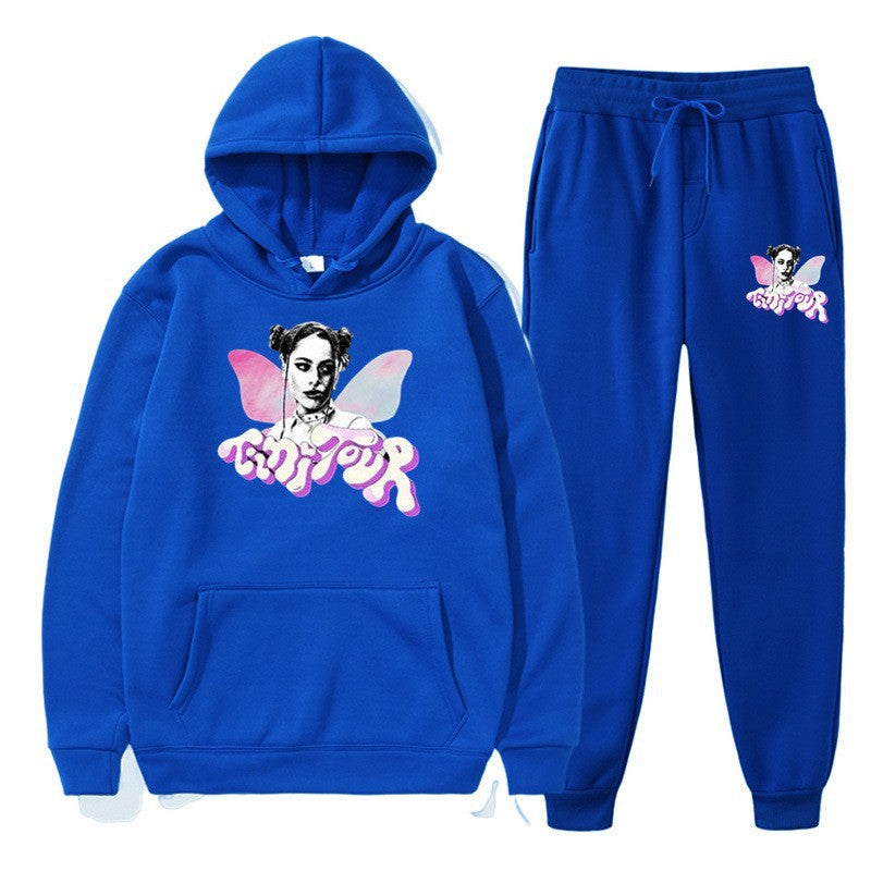 Damens sweatshirt och joggingbyxor set med kreativ grafisk design Mirla-Eva Jonsson