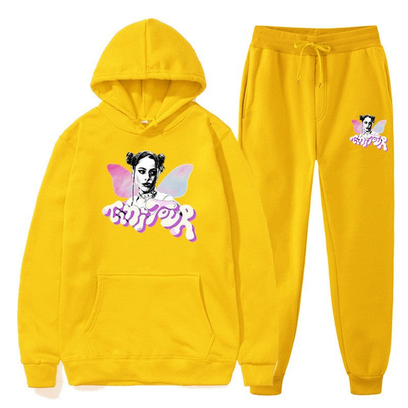 Damens sweatshirt och joggingbyxor set med kreativ grafisk design Mirla-Eva Jonsson