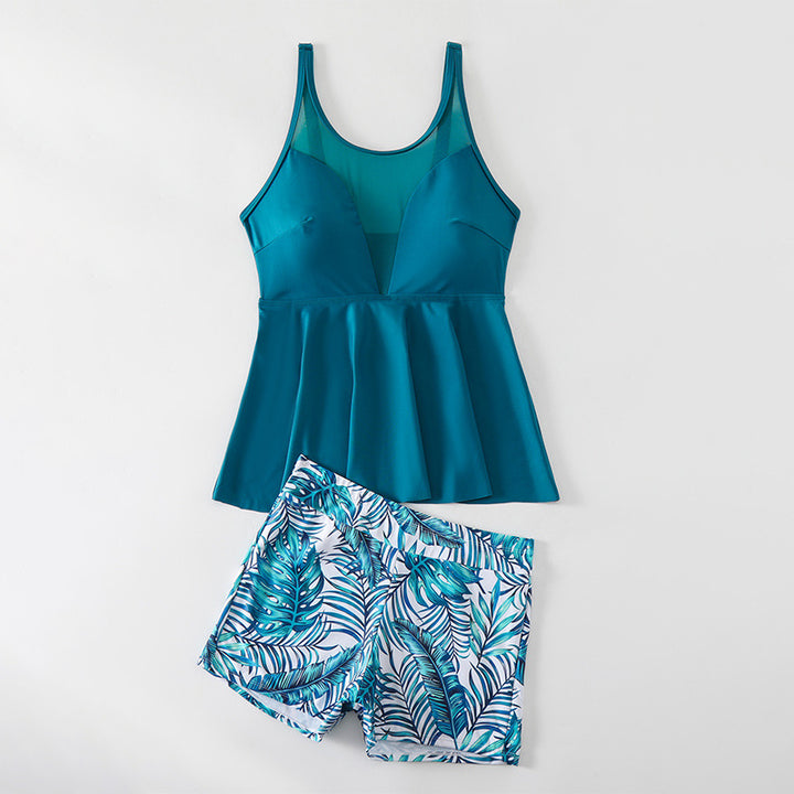 Damens swimsuit with flowing top and sporty shorts Mirla-Eva Jonsson
