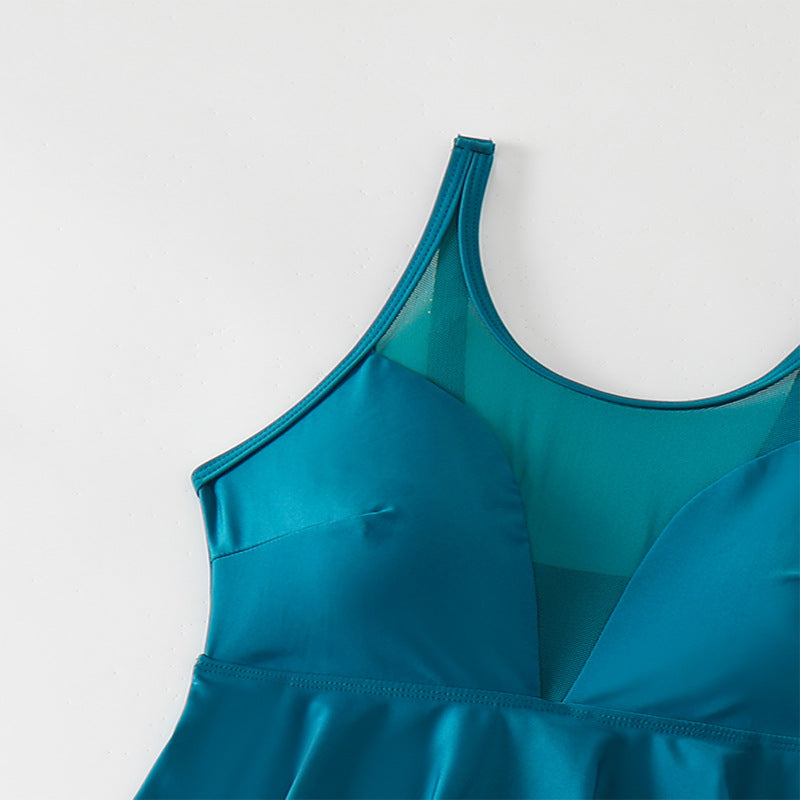 Damens swimsuit with flowing top and sporty shorts Mirla-Eva Jonsson