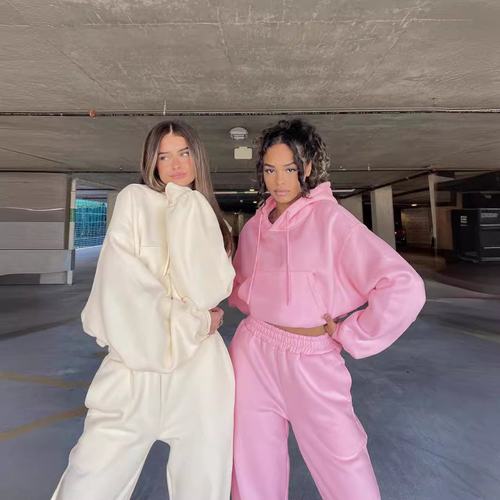 Damens varmt och mjukt hoodie-set Eva Jonsson-Eva Jonsson
