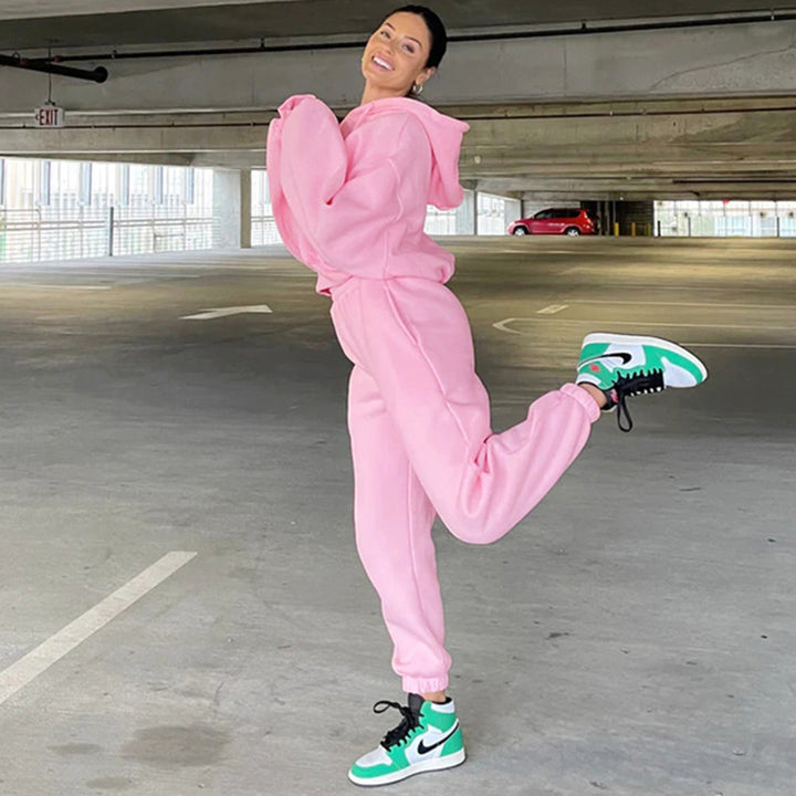 Damens varmt och mjukt hoodie-set Eva Jonsson-Eva Jonsson