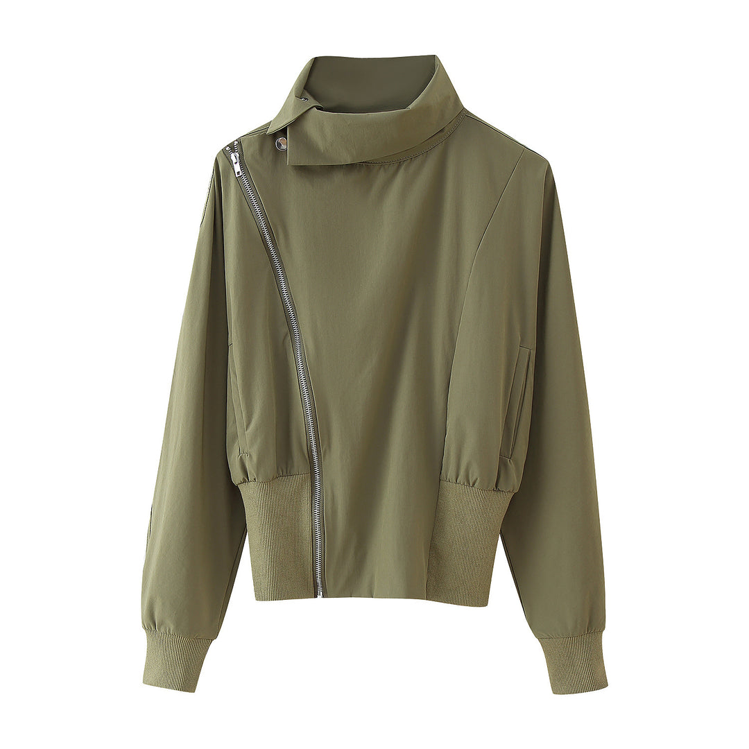 Damens vida cargobyxor med elastisk midja och dragkedjefickor Mirla-Eva Jonsson