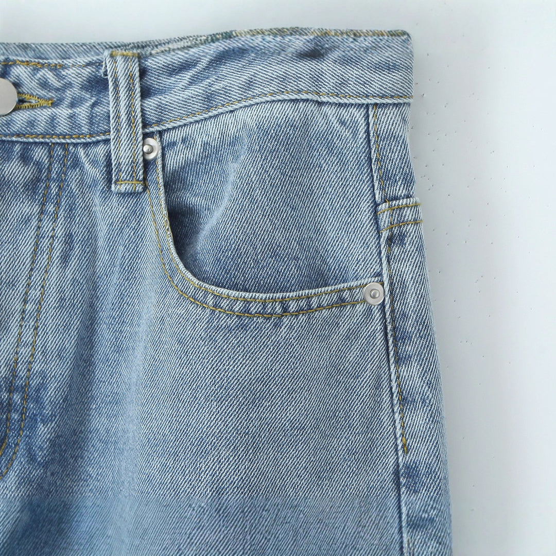 Damens vida jeans med hög midja och modern silhuett Mirla-Eva Jonsson