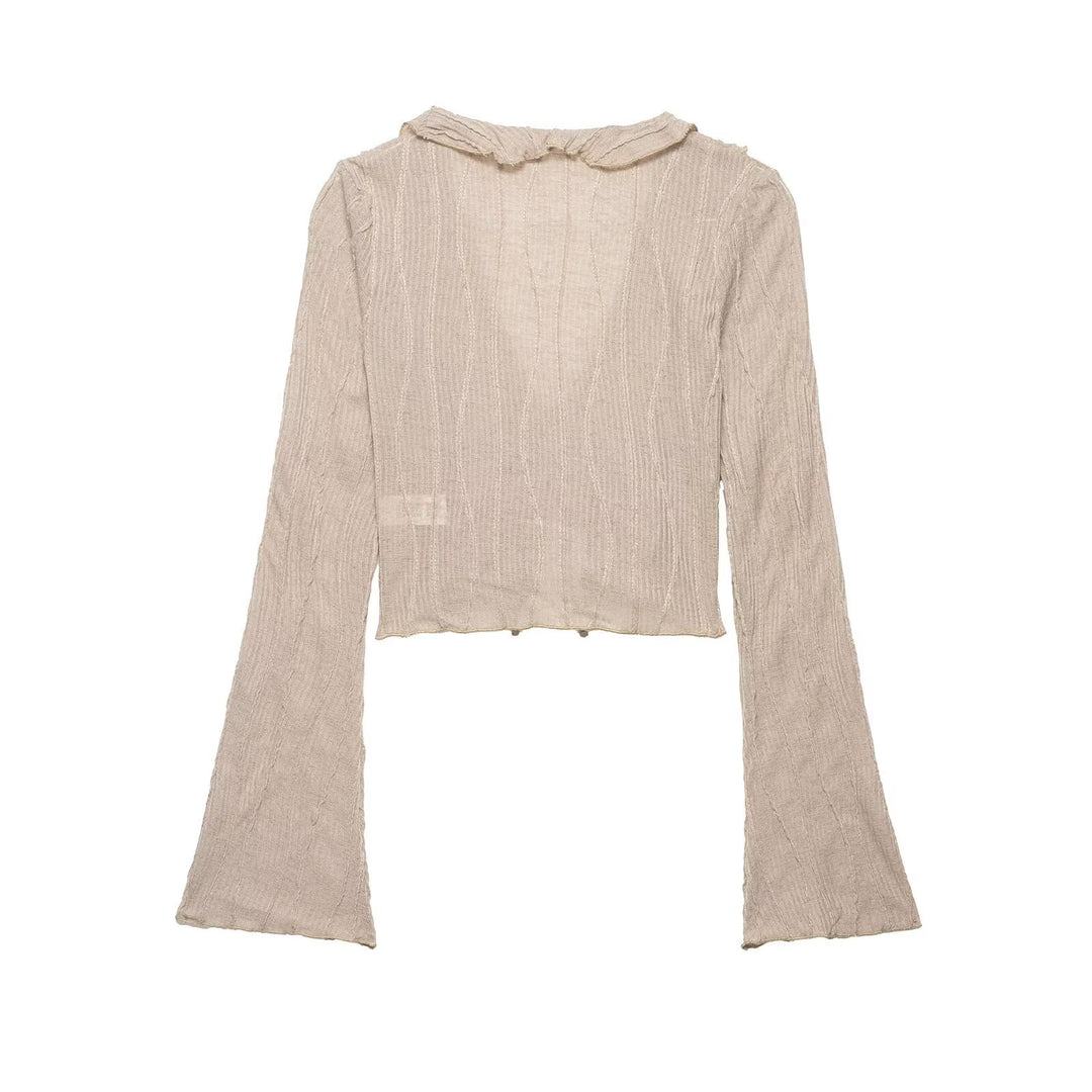 Damenshirt mit Rüschendetails und tailliertem Schnitt Mirla-Eva Jonsson