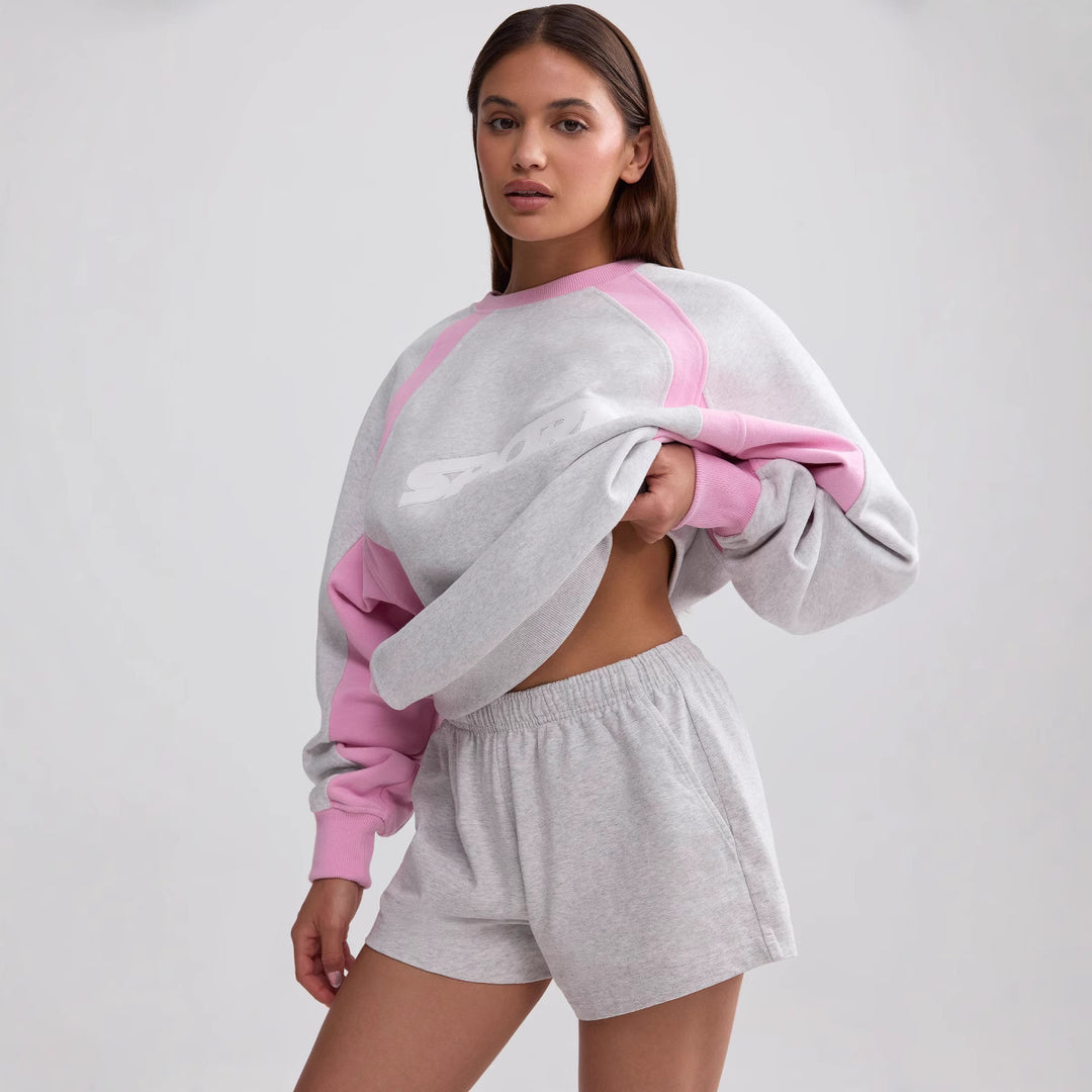 Damensportigt sweatshirt och shorts set Mirla-Eva Jonsson