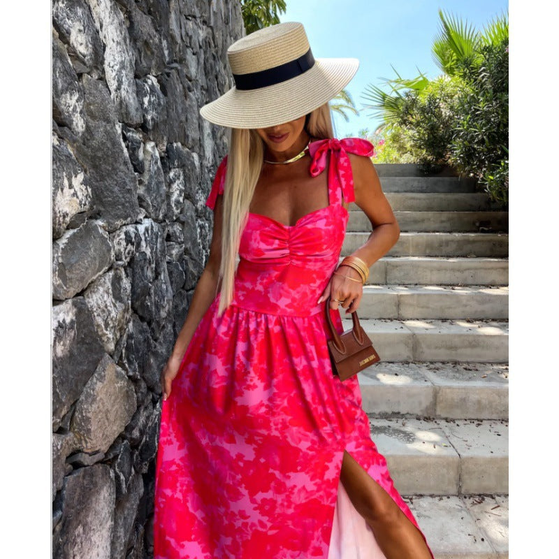 Damer A-linje Midi klänning med rosettband Eva Jonsson-Eva Jonsson