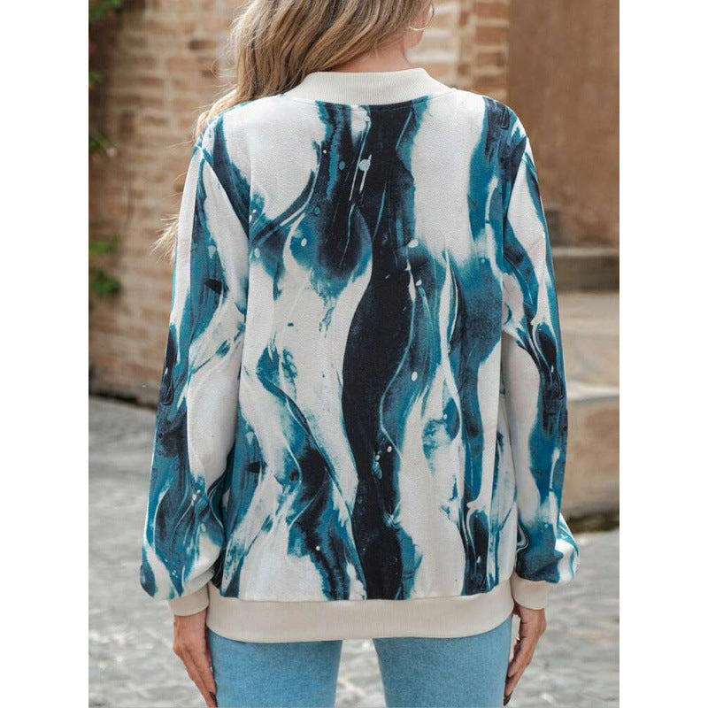 Damer Abstract Print Bomberjacka Eva Jonsson-Eva Jonsson