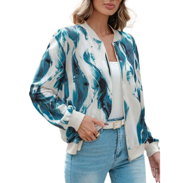 Damer Abstract Print Bomberjacka Eva Jonsson-Eva Jonsson
