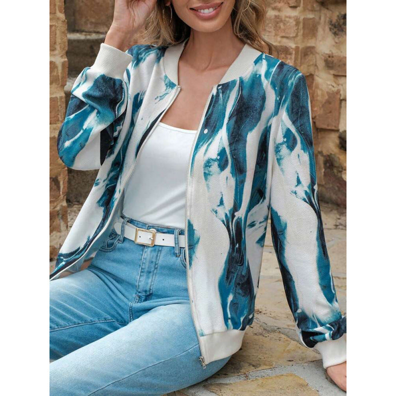 Damer Abstract Print Bomberjacka Eva Jonsson-Eva Jonsson