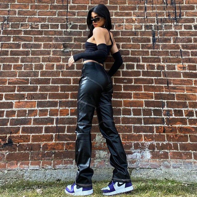 Damer Asymmetrisk Crop-Top med långa ärmar Mirla-Eva Jonsson