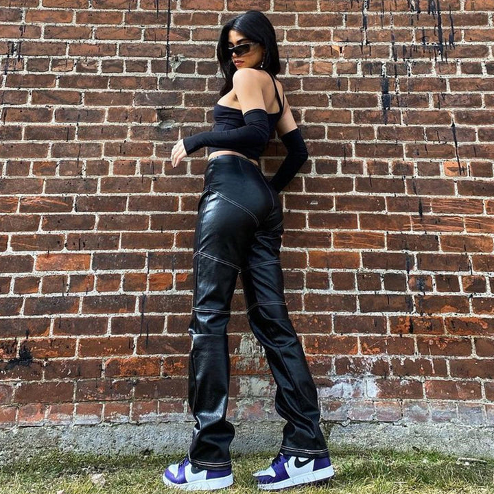Damer Asymmetrisk Crop-Top med långa ärmar Mirla-Eva Jonsson