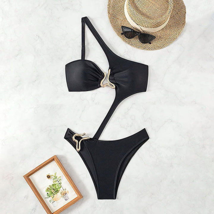 Damer Asymmetrisk One-Piece med originell design Mirla-Eva Jonsson