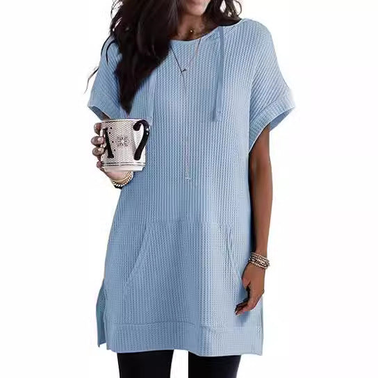 Damer Avslappnad Hoodie-klänning med Praktisk Känguru-ficka och Relaxed-Fit Mirla-Eva Jonsson
